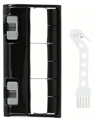 Hauptbürstenabdeckung für Ecovacs Deebot (schwarz, mit Reinigungsbürste)
