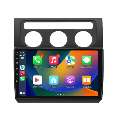 Zdjęcie produktu dla Radio samochodowe 64GB dla VW Touran 2003-2010 Android Navi Bluetooth 2Din Radio Carplay RDS WIFI DSP GPS DAB+