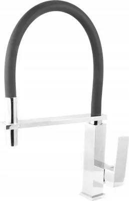 Immagine prodotto di Granitan | Rubinetto da cucina Look - Nero - Altezza 420 mm - Bocca estraibile - Rotazione a 360°