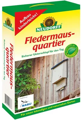 Produktbild von Neudorff Wildgärtner Freude Fledermausquartier, Haus, Fledermaus, Holz, Holz, Holz, Box