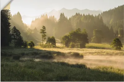 Produktbild von ARTland Wandbild, selbstklebend Sommermorgen in den Alpen Größe: 30x20 cm