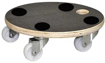 Zdjęcie produktu dla Wózek pod doniczkę na kółkach - Ø 30 cm - Sklejka