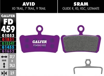 Produktbild von Galfer Bremsbeläge für AVID X0 TRAIL, 7 TRAIL, 9 TRAIL E-BIKE