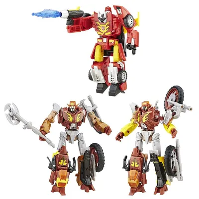 Produktbild von Hasbro B5883 - Transformers - Planet of Junk Clash, 3-er Figuren Platinum Edition, UK