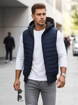 Productafbeelding van Dstreet Heren vest Yio, donkerblauw, maat XL