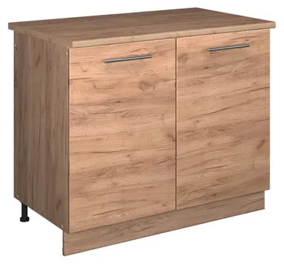 Obrázok produktu pre Spodná skrinka pod drez Vicco Fame-Line Dub Goldkraft/Dub Goldkraft 100 cm, AP Oak, Model 61963