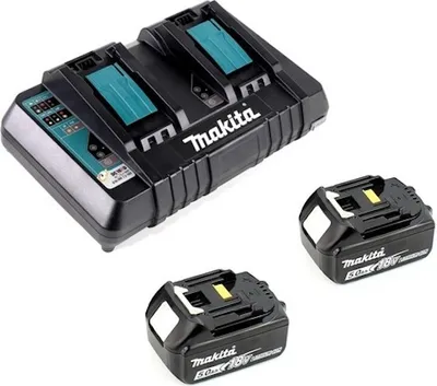 Obrázok produktu pre Makita 199482-2, Súprava batérie a nabíjačky, Lithium-ion (Li-ion), 5 Ah, 18 V, Makita, 2 kusov