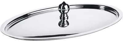 Produktbild von Knopfdeckel, oval, aus Edelstahl 18/10, hochglänzend, Variante auswählbar : 260 Variante: 260