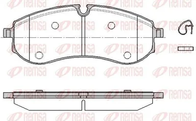 Produktbild von REMSA Bremsbeläge Satz Hinten Bremsklötze für VW Crafter Kastenwagen (SY, SX) 1856.00