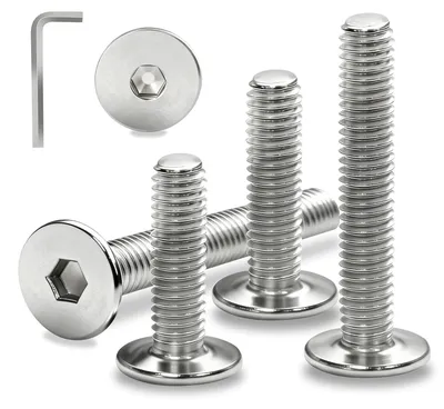 Productafbeelding van Set van 12 RVS Linsenkop Schrauben M8x20 mm met Inbusschroef