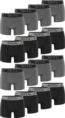 Produktbild von Phil & Co. Berlin Herren Boxer 16-Pack Retropants - Schwarz/Anthrazit - Größe 3XL