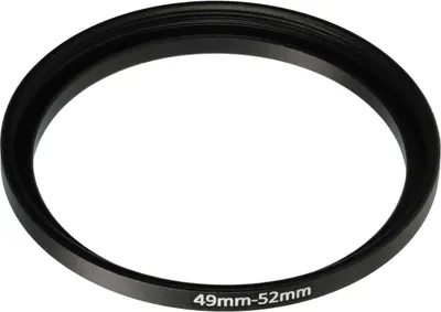 Produktbild von vhbw Step-Up-Ring Adapter 49mm - 52mm für Kamera Objektiv - Filteradapter, Metall Schwarz