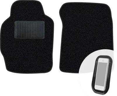 Produktbild von moto-MOLTICO Vorne Fußmatten Auto Velours Autoteppiche Schwarz Automatten Set 2-teilig passend für Ford Explorer 1995-2001