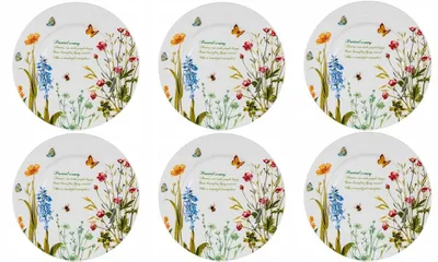 Produktbild von Banquet MEADOV Dessertteller 6er Set Blumenmuster