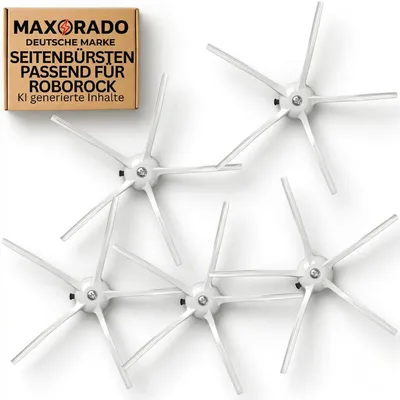 Immagine prodotto di Spazzole laterali compatibili con Roborock S4, S5, MAX, S6, Pure, E2, E3, E4, E5, Q5 e Xiaomi C1