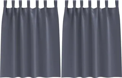 Obrázek produktu pro vidaXL Zatemňovací závěsy s kroužky 2 ks antracit 140 x 140 cm