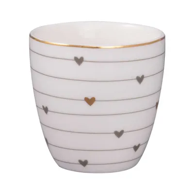Produktbild von Greengate Grace Mini Latte Cup grey 0,13l
