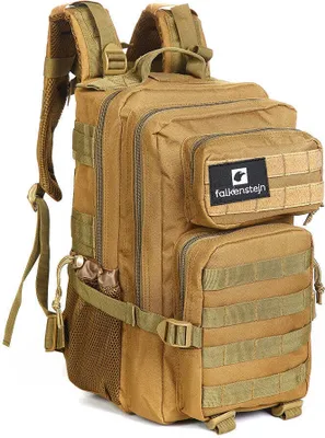 Produktbild von FALKENSTEJN Rucksack für Freizeit Outdooraktivitäten Schule Arbeit Multifunktionsrucksack (camel 25/30L, 25/30L)