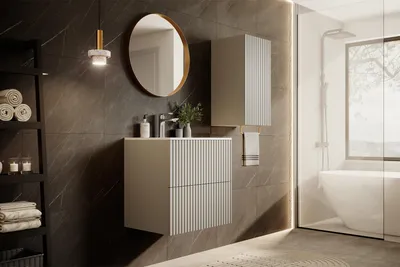 Zdjęcie produktu dla SZAFKA WISZĄCA POD UMYWALKĘ 60 cm KASZMIR ELEGANCKA DO ŁAZIENKI
