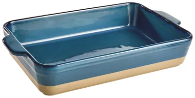 Produktbild von Blaue Keramik-Auflaufform mit optimaler Wärmeverteilung und kratzfester Oberfläche