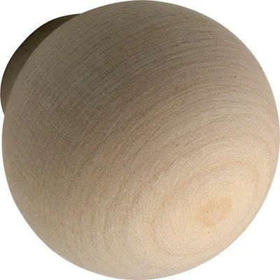 Zdjęcie produktu dla Gałka meblowa Alles im Griff drewno Olwen ø 35mm - Gałka do szafki okrągła, głębokość 38mm - Gałka do drzwi, surowy klon