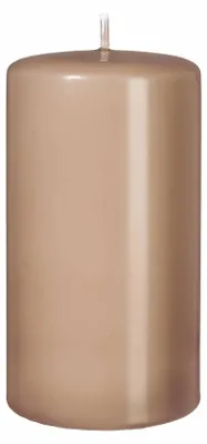 Produktbild von Flachkopf-Stumpenkerzen Portobello Nougat 120 x Ø 50 mm, 4 Stück