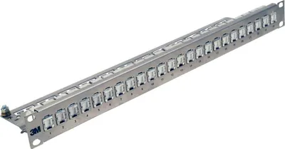 Zdjęcie produktu dla Corning Patch Panel 24 porty 1U z modułami sprzętowymi Cat6 43018-801 25 (UU003100367)