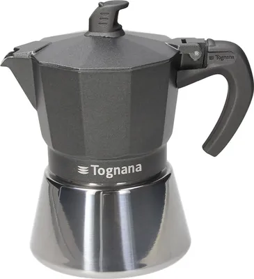 Obrázok produktu pre Tognana Porcellane WC43053UCIMA, Moka kanvica, 0,18 L, Šedá, Hliník, Nerezová oceľ, 3 šálok, 1 kusov