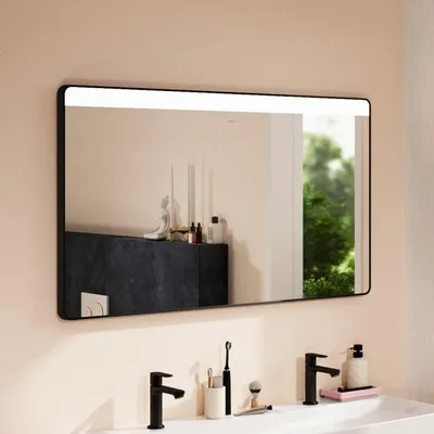 Imagen del producto de Espejo Hansgrohe Xarita Lite Q con iluminación LED horizontal, dimensiones 1200/3, equipado con sensor infrarrojo