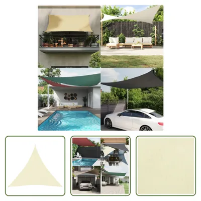 Produktbild von The Living Store Sonnensegel Oxford-Gewebe Dreieckig 4,5x4,5x4,5 m Creme