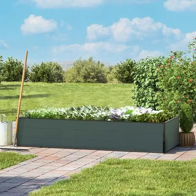 Zdjęcie produktu dla 77 x 195 x 39 cm Grzadka podwyzszona, antracyt