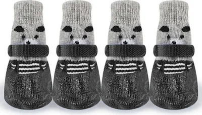 Obrázek produktu pro 4PCS pet ponožky protiskluzové vodotěsné ochrana tlapek venkovní sportovní ponožky boty boty psi ochranné tlapky déšť sníh boty