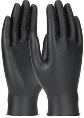 Image de Gant usage unique Grippaz nitrile noir T9 - PIP - FRANCE 246BK-09