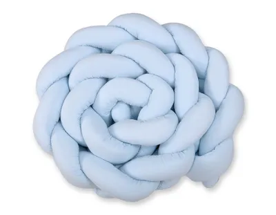 Produktbild von Flätad Schutzkissen für Babybett blau 360 cm hochwertige Baumwolle handgefertigt ECO FILLBALL