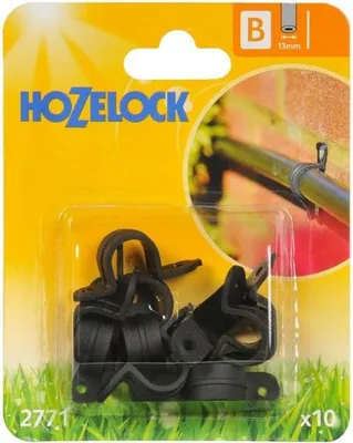 Produktbild von Kunststoff-Wandclip für 13-mm-Bewässerungsversorgungsrohr (x12)