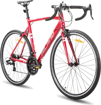 Produktbild von Hiland 28 Zoll Rennrad 14 Gang, Aluminium Rahmen 700c Rennrad, City Pendler Fahrrad für Männer Frauen, 53cm, Schwarz