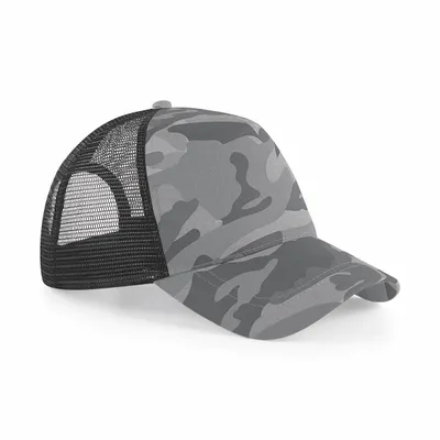 Produktbild von Beechfield B694 | Camo Snapback Trucker Cap / Kappe - Farbe: Arctic Camo - Größe: One Size