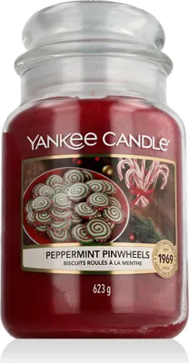 Produktbild von Yankee Candle Peppermint Pinwheels, Rund, Rot, 150 h, 1 Stück(e)