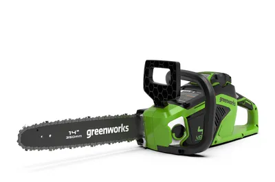 Produktbild von Greenworks 40V Akku-Kettensäge mit 4Ah Batterie und Ladegerät GD40CS15K4