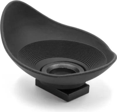 Produktbild von vhbw Augenmuschel Sucher kompatibel mit Nikon D5500, D5100, D5200, D5300 Kamera Spiegelreflexkamera DSLR Okular - Schwarz, 360° drehbar, Tropfenform