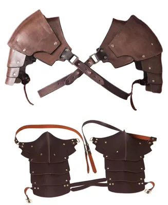 Produktbild von Schulterpanzer verstellbar, Kunstleder, Steampunk, für Cosplay