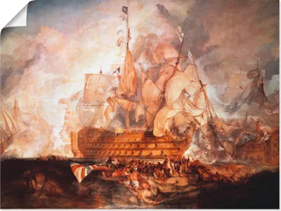Produktbild von ARTland Poster Schlacht bei Trafalgar Größe: 40x30 cm