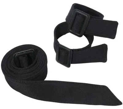 Immagine prodotto di Trenchcoat, cintura nera - confezione da 3 pezzi - cintura regolabile - poliestere - accessori per cappotti - maniche 39,5 x 5,45 cm - cintura per cappotto