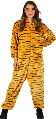 Produktbild von Kostüm Overall Plüsch Tiger, Groesse:M/L