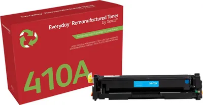 Produktbild von Everyday™ Cyan wiederaufbereiteter Toner von , kompatibel mit HP 410A (CF411A), Standardkapazität, 2300 Seiten, 2300 Seiten, Cyan, 1 Stück(e)