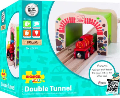 Produktbild von Bigjigs Rail Doppelschienen-Tunnel
