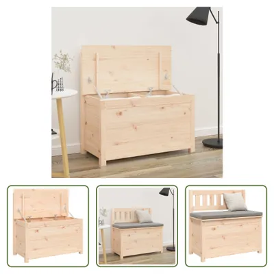 Produktbild von The Living Store Sitzbank 80x41x77 cm Massivholz Kiefer