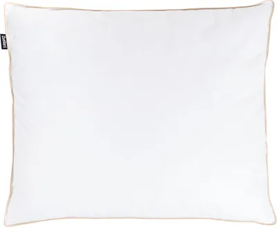 Produktbild von BELIANI Kopfkissen Weiß Entendaunen und -federn Niedrig Rechteckig 50x60 cm 3-Kammerkissen Bettkissen mit Paspel Baumwollbezug Kissen für Schlafzimmer