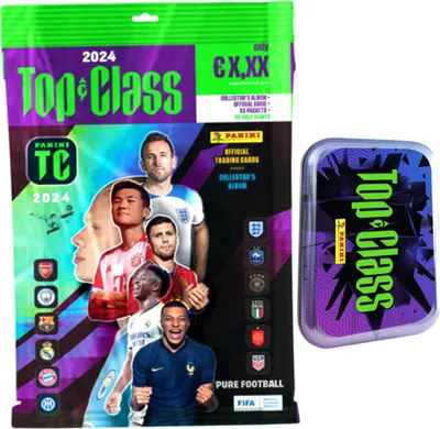 Produktbild von Panini Top Class Karten 2024 - Trading Cards - Sammelkarten - 1 Starter + 1 Pocket Tin