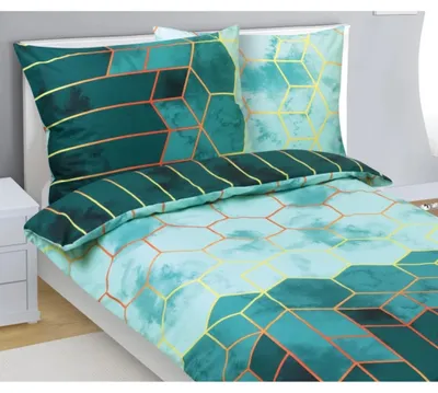Immagine prodotto di Biancheria da letto in cotone - 140x200 cm. 70x90 - verde